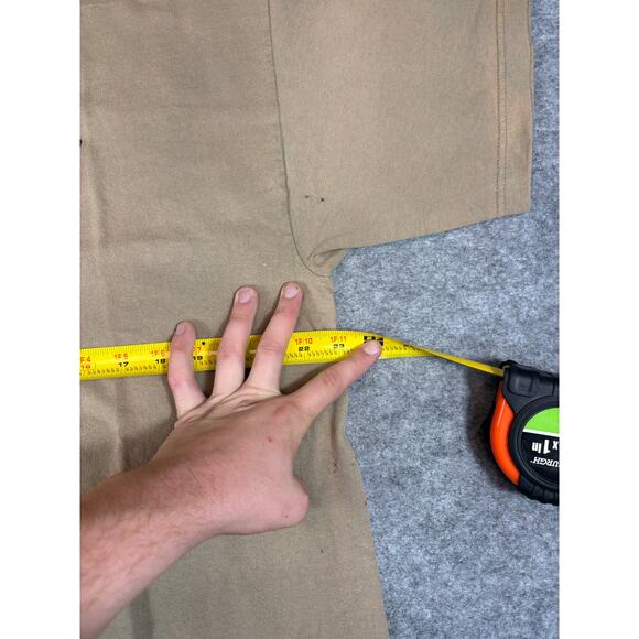 VINTAGE 90s Soldier Movie Shirt Mens XL Brown Graphic Murina USA Short Sleeve - Picture 2 of 10